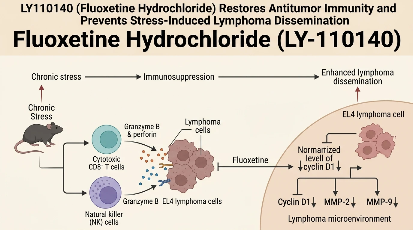 Schematic diagram of serotonin transporter SLC6A4 signaling in immunocompetent lymphocytes restoring cytotoxic T-cell activity